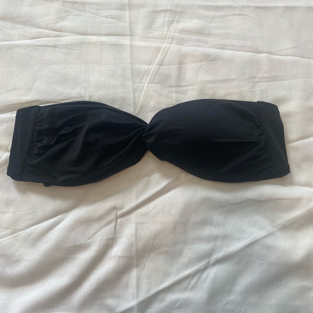 Victoria’s Secret black bandeau swim top